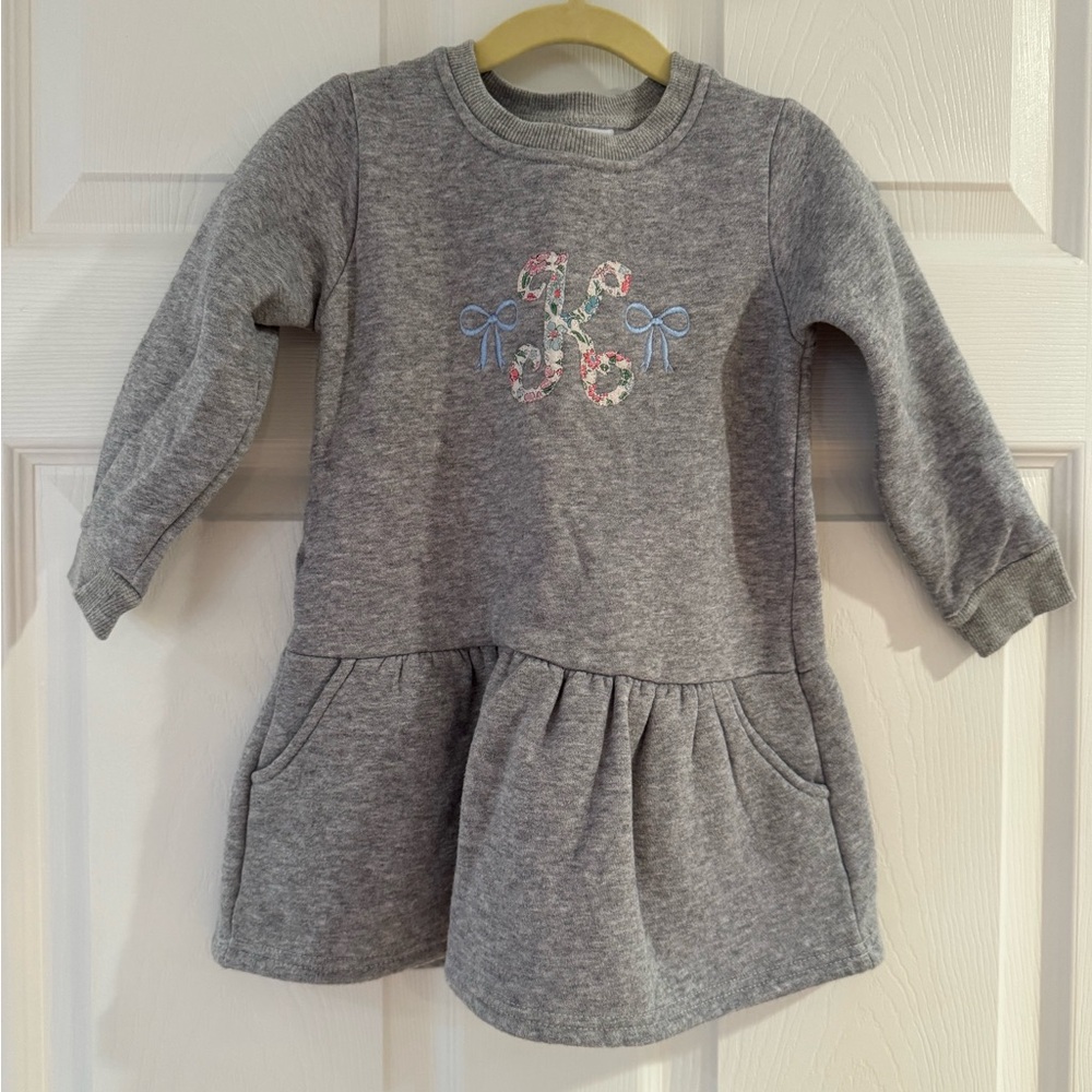Jelly Beans Gray Pleated Tunic Sweatshirt